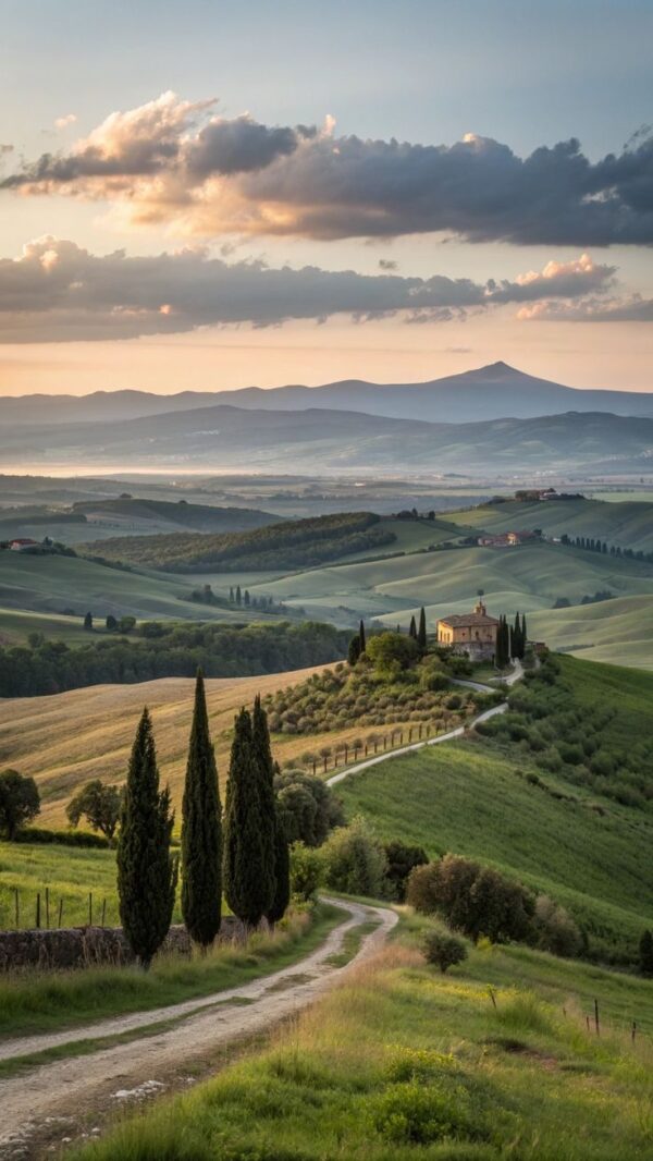 Golden Hour Tuscany Poster