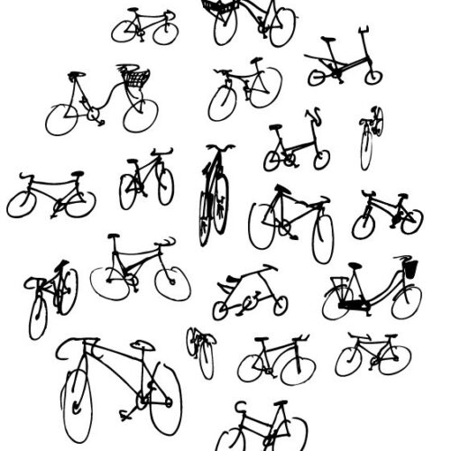 Bike Doodles Art Print
